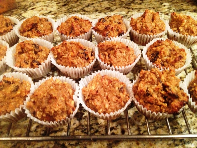paleo muffins cooling