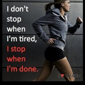 Don't stop running mantra