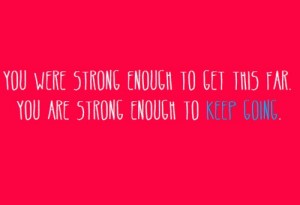 Strong enough running mantra