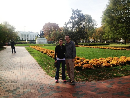 white house_jes and matt outside