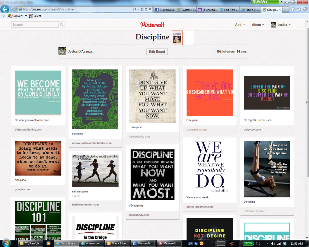 Create a Pinterest board to define your year from runladylike.com