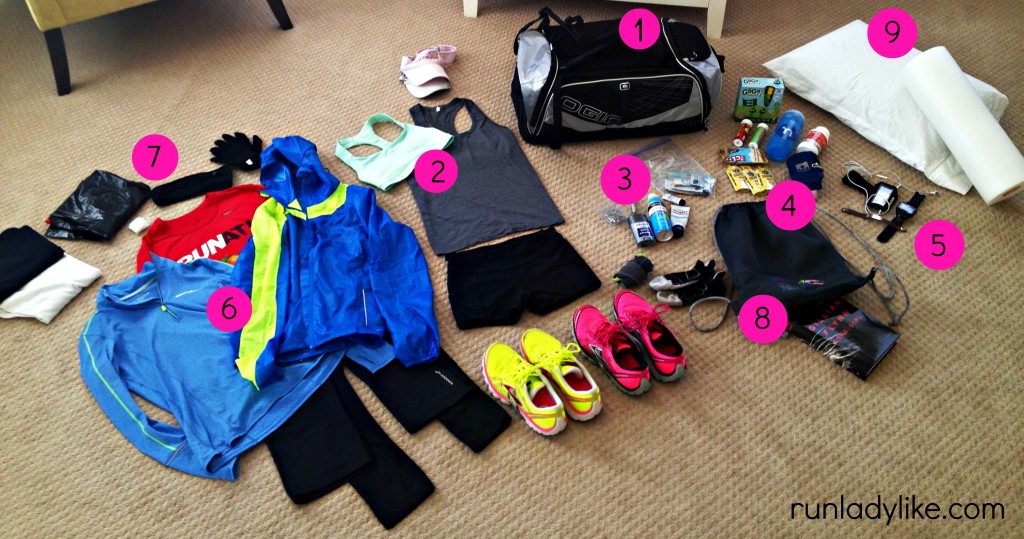 runladylike.com's Race Weekend Packing List