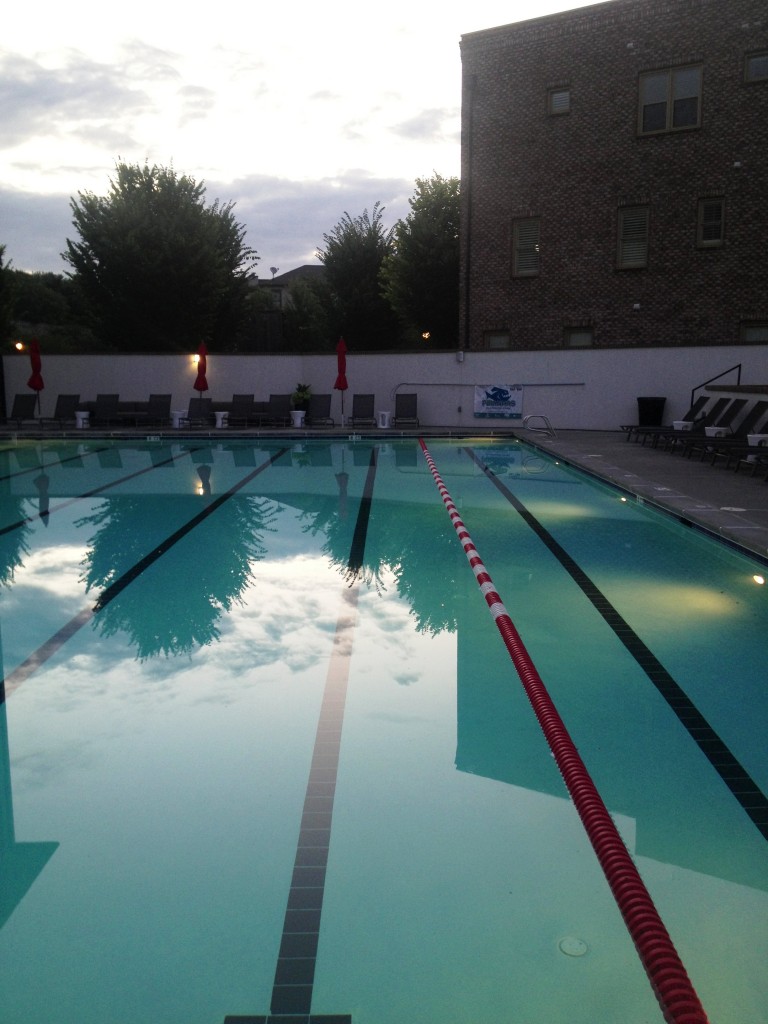 I love being the only one at the pool at 6 a.m.