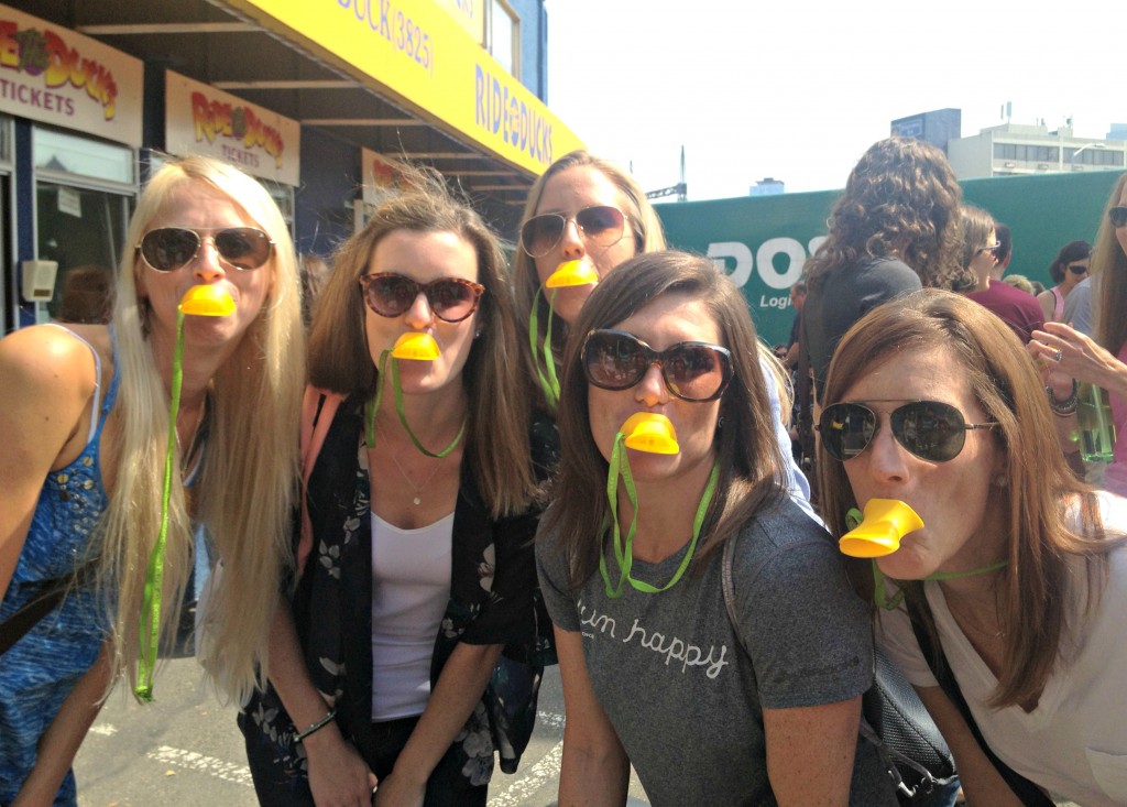 Having some pre-Hood to Coast fun riding on a Duck Tour around Seattle