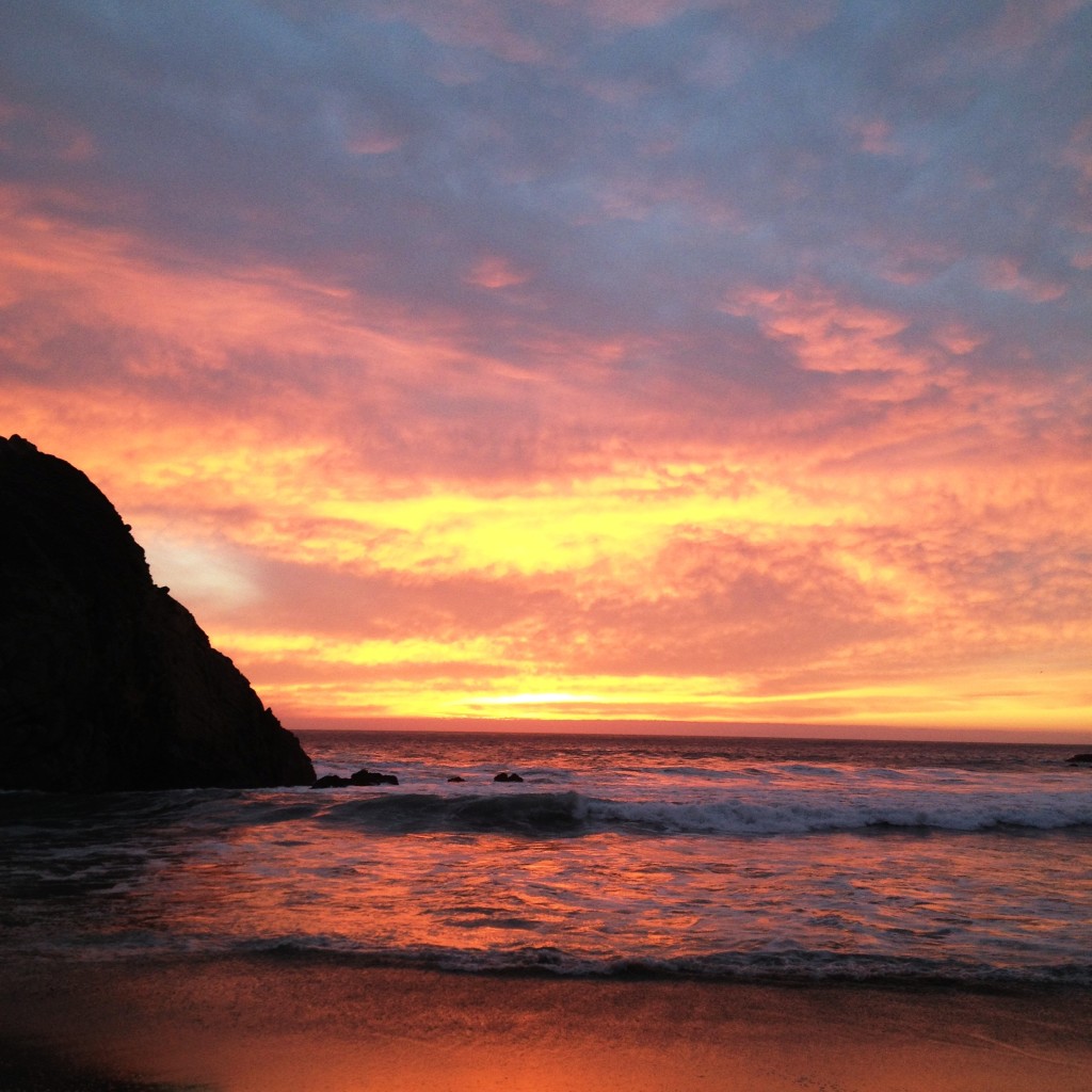Sunset at Big Sur on runladylike.com