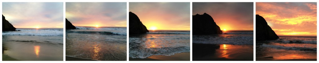 Sunset at Big Sur on runladylike.com