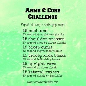 Arms and core workout