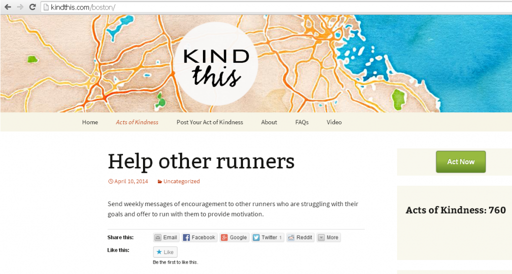 Boston Marathon acts of kindness on runladylike.com