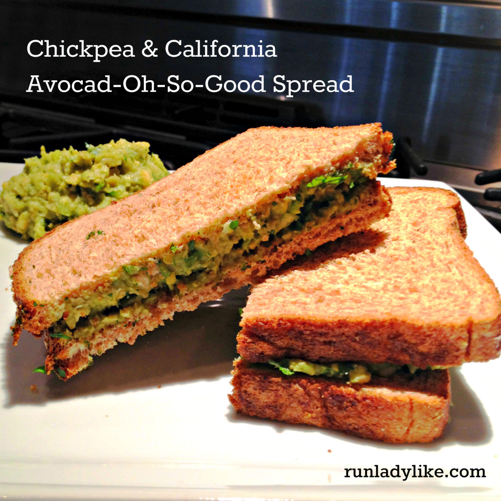Chickpea & California Avocad-Oh-So-Good-Spread Recipe from runladylike.com