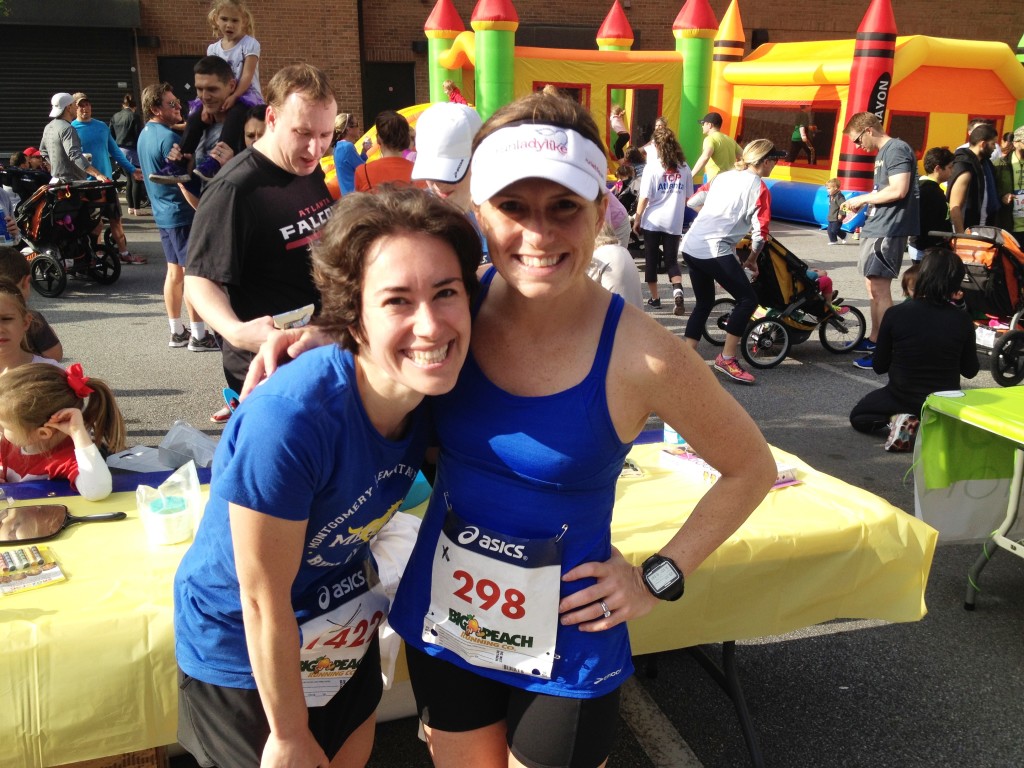 Elizabeth and me at the Brookhaven Bolt 5K