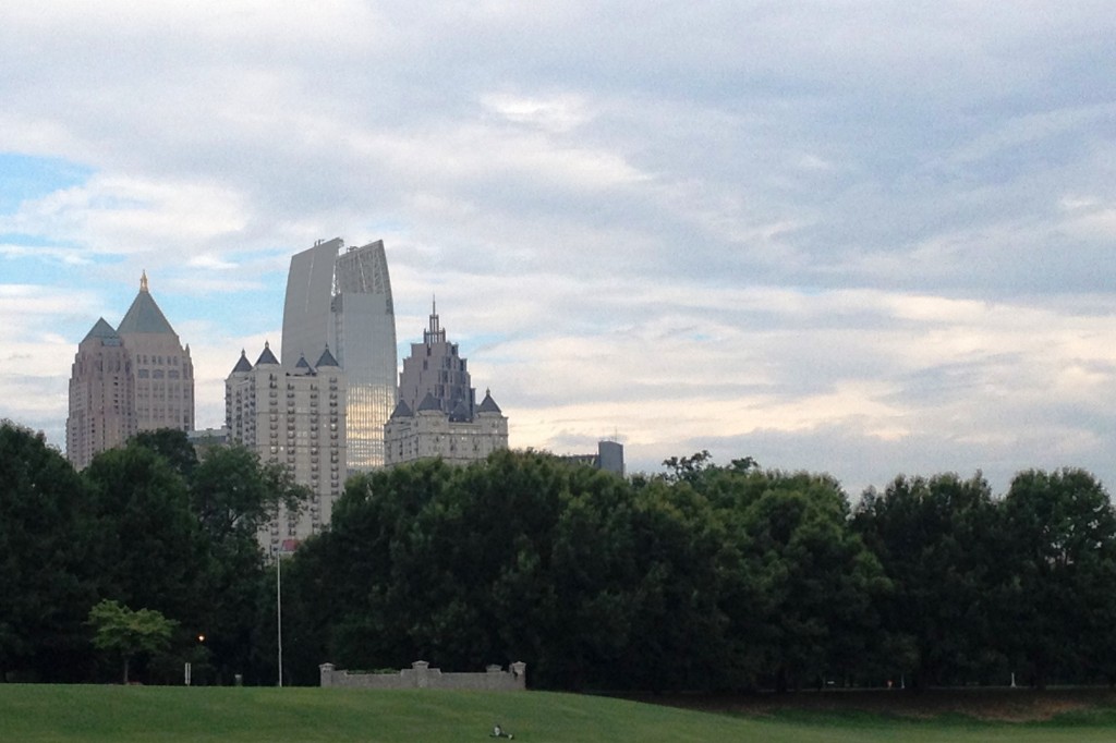 Running in Piedmont Park, Atlanta