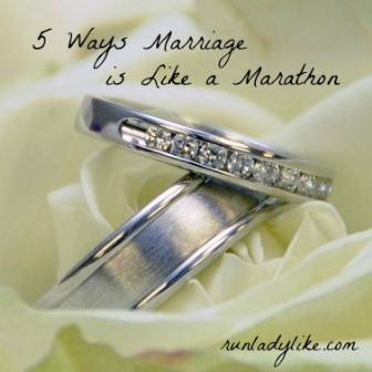 5 Ways Marriage is Like a Marathon on runladylike.com