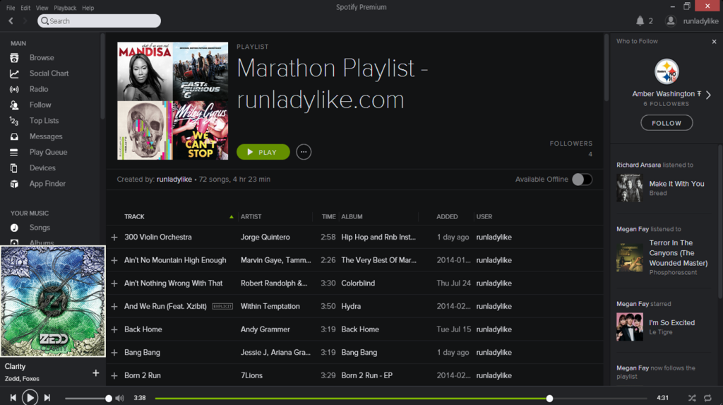 #RunHappy Marathon Playlist and 26 Inspiring Lyrics on runladylike.com