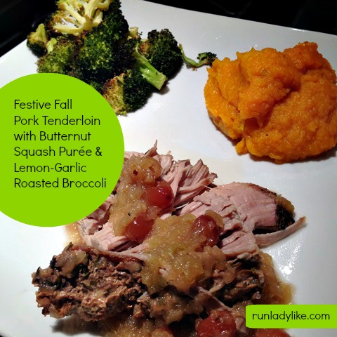 Festive Fall Pork Tenderloin in the Crockpot on runladylike.com