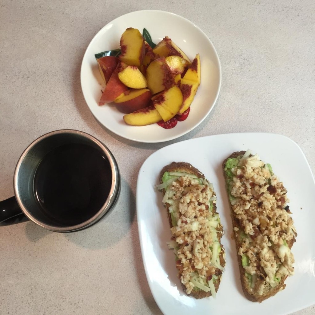 Avocado Scramble Toast on runladylike.com