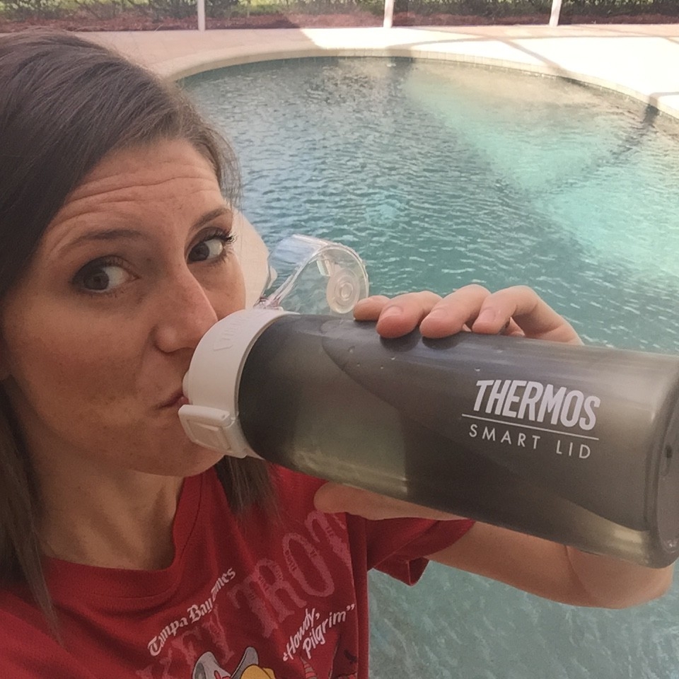 Thermos Connected Hydration Bottle with Smart Lid