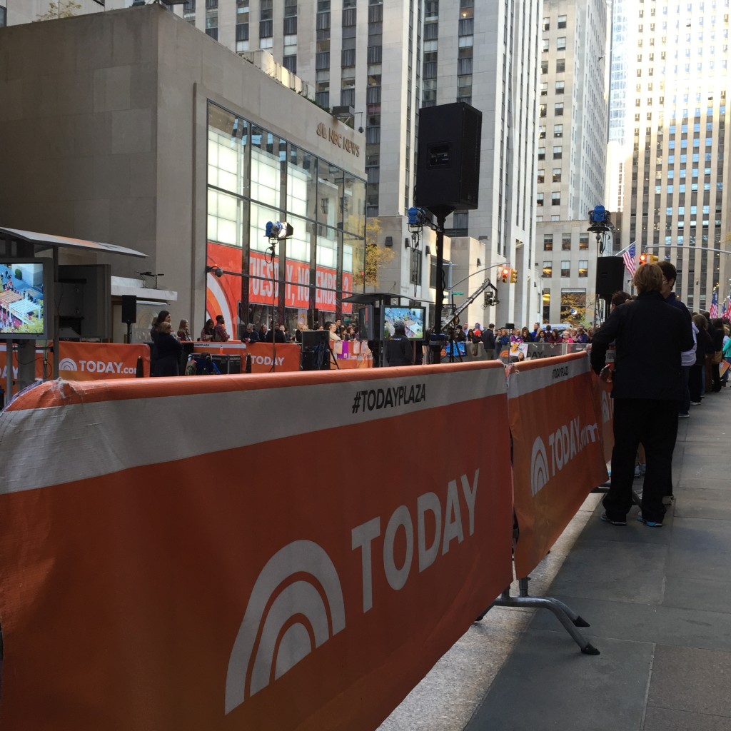 Running at the Today Show