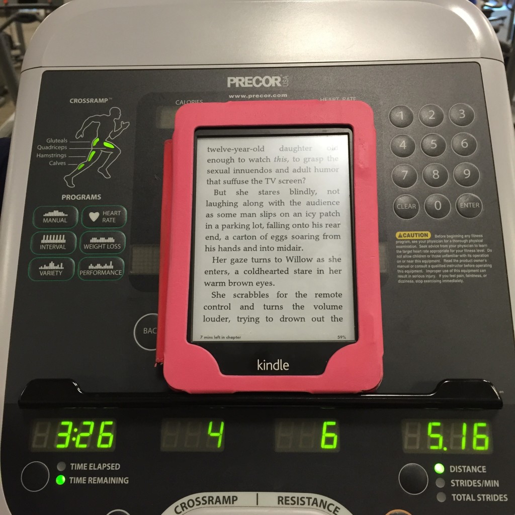 Reading on the Elliptical on runladylike.com