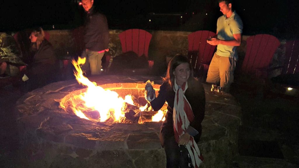 S'mores by the fire